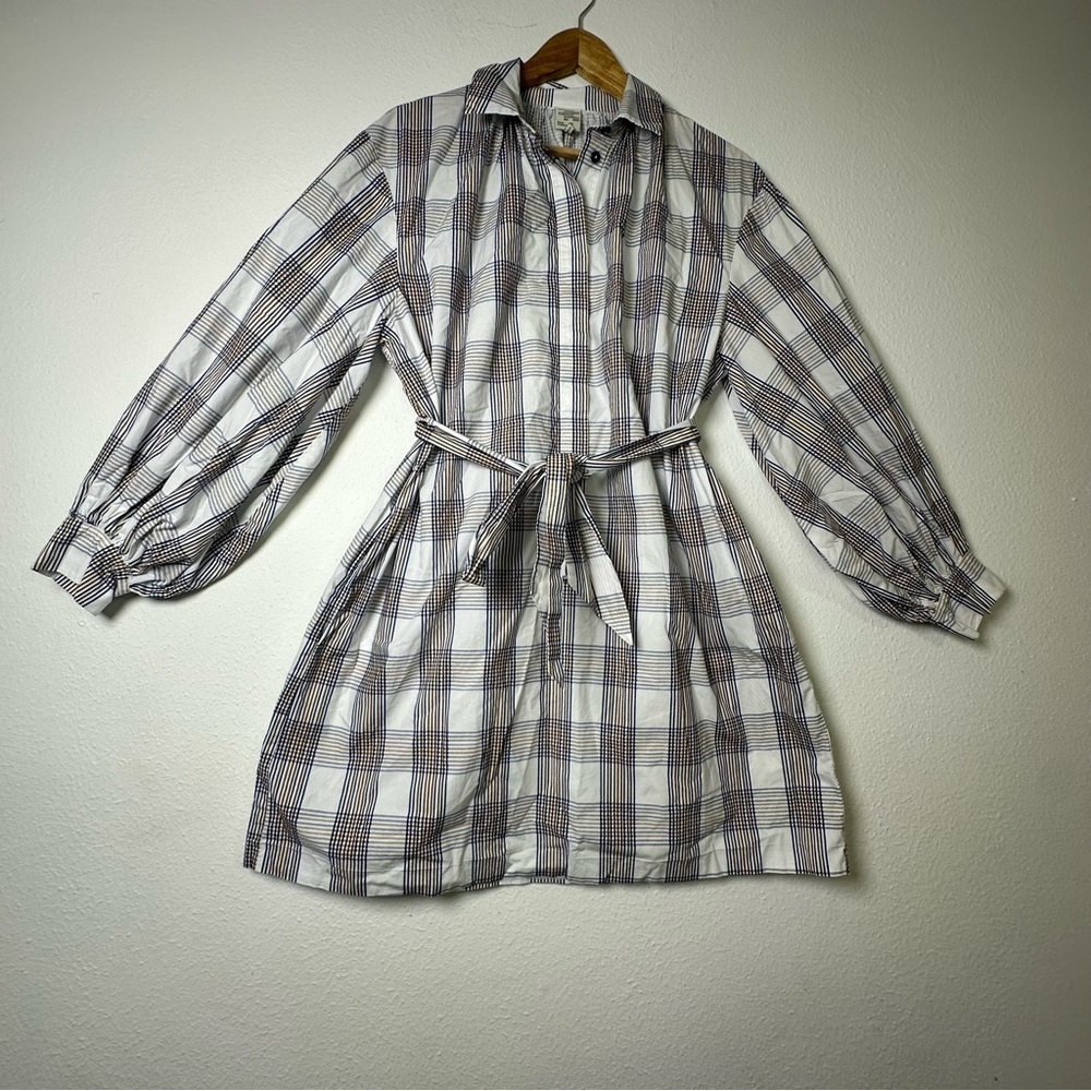 Baum und Pferdgarten LONG LANTERN SLEEVE AUBREE SHIRTDRESS WITH BELT SIZE M - Picture 2 of 16